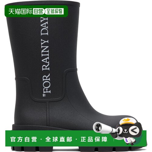 香港直邮off-white 男士 黑色 Reboot Rainy Days 中筒靴 OMIE00B
