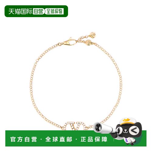 香港直邮valentino 华伦天奴 女士 VLogo 金色金属标志手链 9W2J0