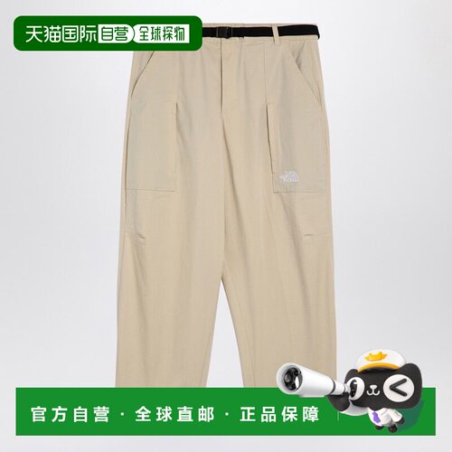 1h可退 香港直邮the north face 北面 男士 奶油色棉混纺裤子 NF0