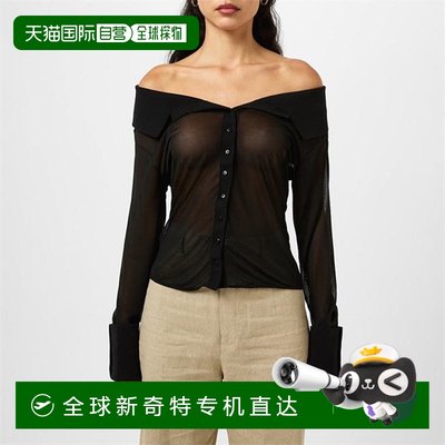 香港直邮Jacquemus女士 La Brezza透视衬衫 black黑色舒适时尚