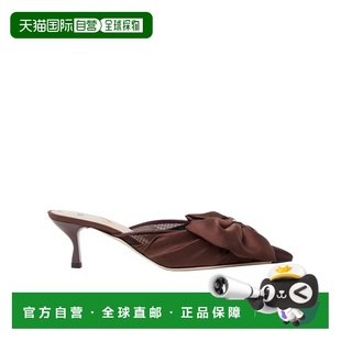 半拖鞋 香港直邮Fendi 单鞋 高跟拖鞋 8R8894AWD2 猫跟尖头穆勒鞋