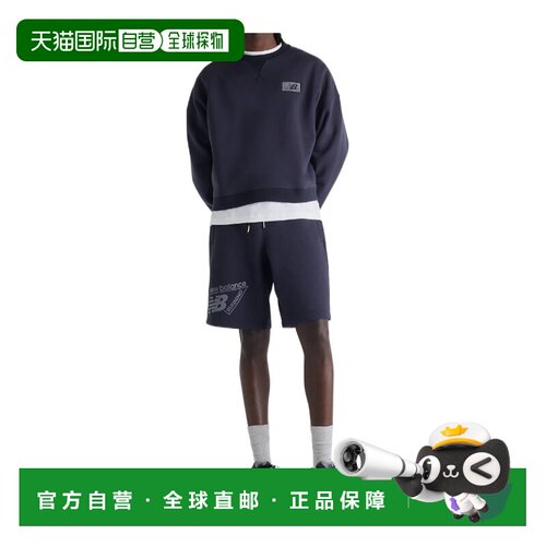 香港直邮NEW BALANCE 男士卫衣 MT62H564DNT AW2026 蓝色 抓绒圆