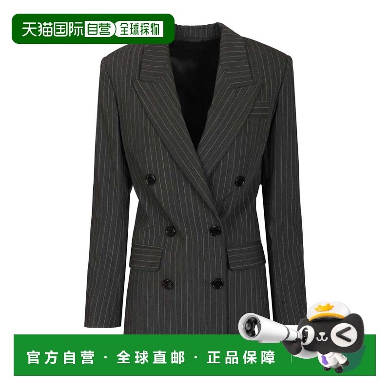 1h可退 香港直邮Isabel Marant 伊莎贝尔 玛兰 女士 雙排扣條紋西,女装/女士精品,风衣,淘宝优惠券,粉丝福利购,淘宝优惠卷