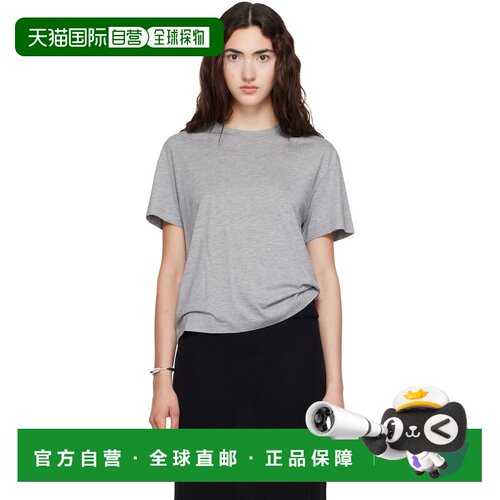 香港直邮toteme 女士 TOTEME 灰色 Classic T恤 252WRT0529FB0651