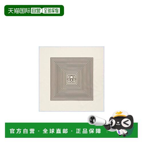 Toteme 中心字母图案丝巾 241WSC1548FB0153 【付后1h可退】