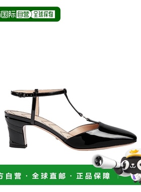 香港直邮24SS Petite GG后系带浅口高跟鞋 Women皮鞋