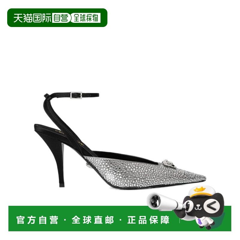 香港直邮VERSACE 25FW 露跟高跟凉鞋 Women范思哲