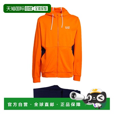 香港直邮Ea7 男士 Tracksuits 运动装 orange橙色 舒适时尚
