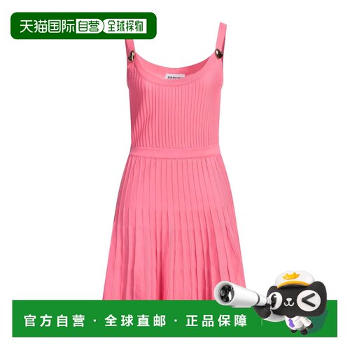 1h可退 香港直邮Moschino 莫斯奇诺 女士 短款连衣裙 pink粉色 舒