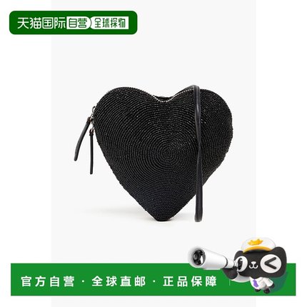 1h可退 香港直邮Staud 女士 串珠精饰绸缎手包 2229962BLK