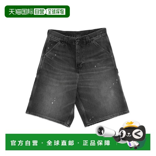 欧洲直邮CARHARTT 男士短裤 I037020SPLATTER AW2026 黑色 Og Sin