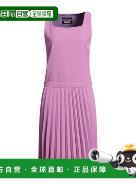 1h可退 香港直邮moschino 女士 中长连衣裙 purple紫色 舒适时尚