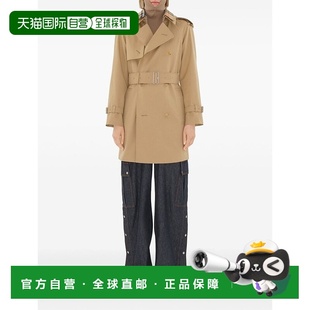 香港直邮Burberry 巴宝莉 女士 双排扣系腰带风衣 8094940博柏利
