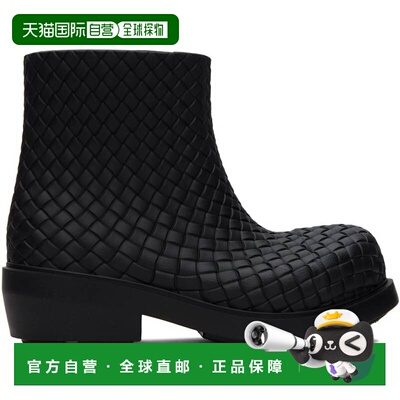 1h可退 香港直邮Bottega Veneta 葆蝶家 男士 黑色 Fireman 踝靴