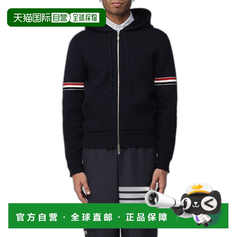 香港直邮Thom Browne 汤姆 布朗 男士 棉质卫衣 MKT008AY3007连帽