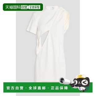 剪口绉纱迷你连衣裙 女士 123CRO182VI 香港直邮Courreges 1h可退