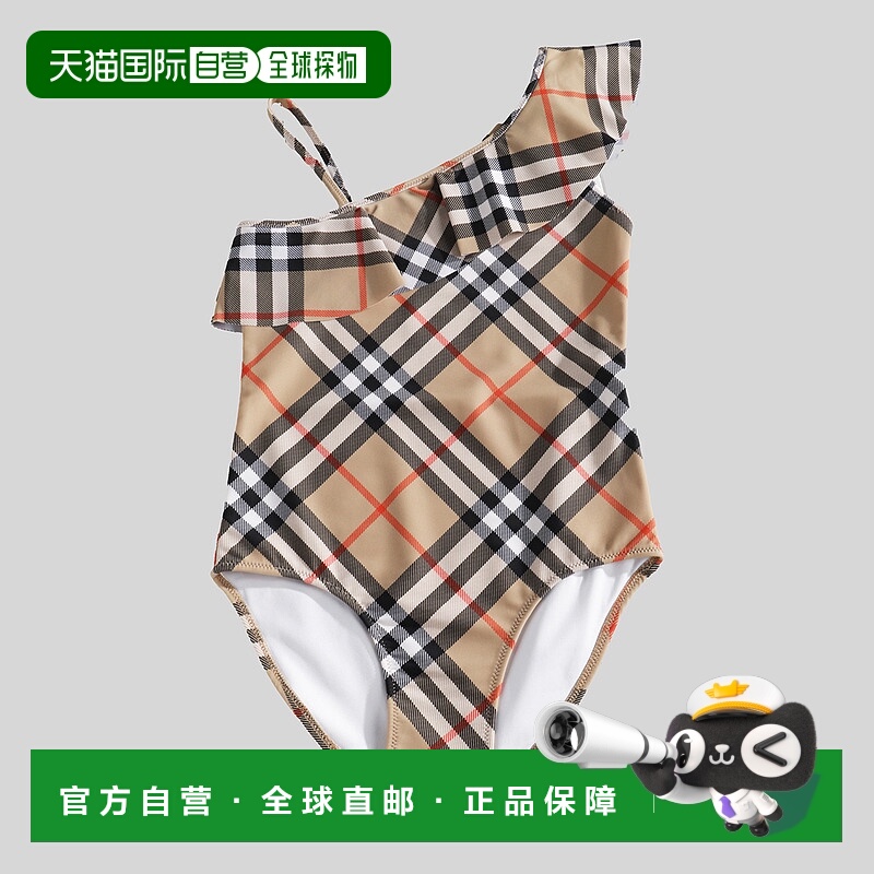 1h可退 欧洲直邮burberry 少女 泳装泳衣
