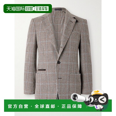 1h可退 香港直邮Dunhill 登喜路 男士 Glen 威尔士王子格纹羊毛羊