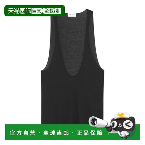 香港直邮Saint Laurent CASSANDRE 平纹针织背心 761463Y37NH