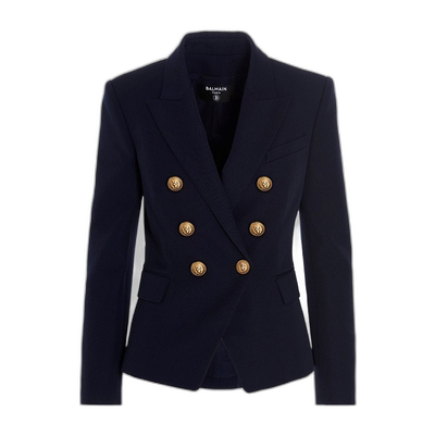 香港直邮Balmain 双排扣西装外套 BF1SG008WB08