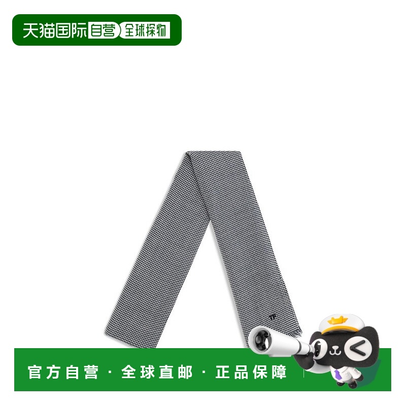 1h可退 香港直邮Tom Ford 汤姆 福特 男士 格紋磨邊圍巾 SSD032W0