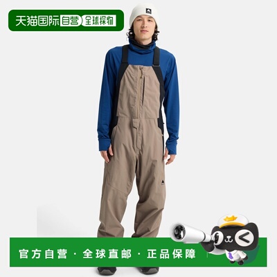 自营欧洲直邮Burton伯顿 Reserve男士灰褐色/黑色休闲滑雪连体裤