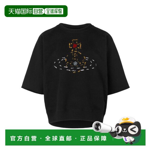 Vivienne Westwood 短袖插肩卫衣 3I01001BJ00AS 【付后1h可退】