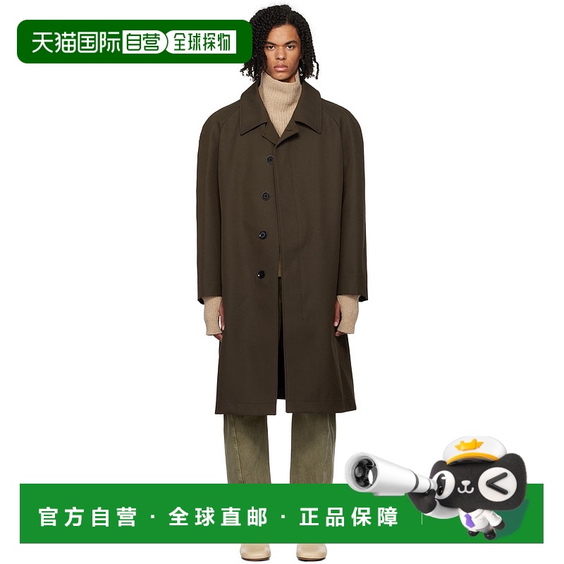 1h可退 香港直邮Lemaire 男士 棕色 Car 大衣 CO1066LF1297