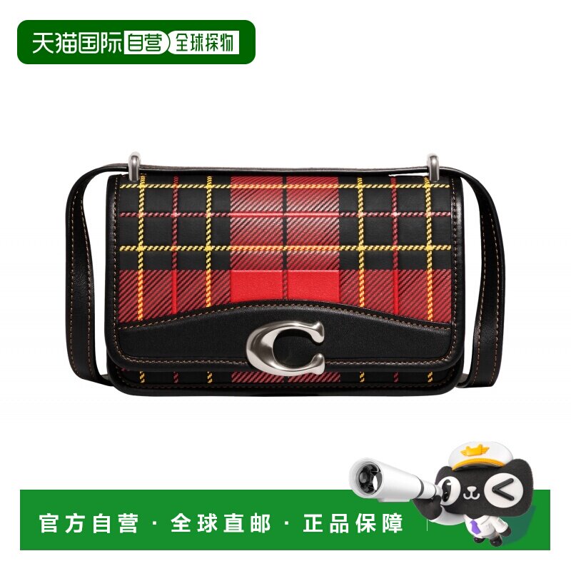 自营欧洲直邮Coach蔻驰 女包包 Bandit 格纹斜挎包