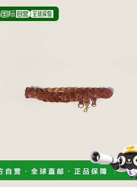 欧洲直邮MIUMIU（缪缪）Ceinture en cuir情人节礼物