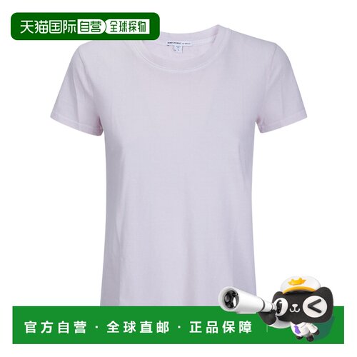 香港直邮James Perse 女士T恤 WLJ3114RSQP AW2026 紫色 圆领T恤