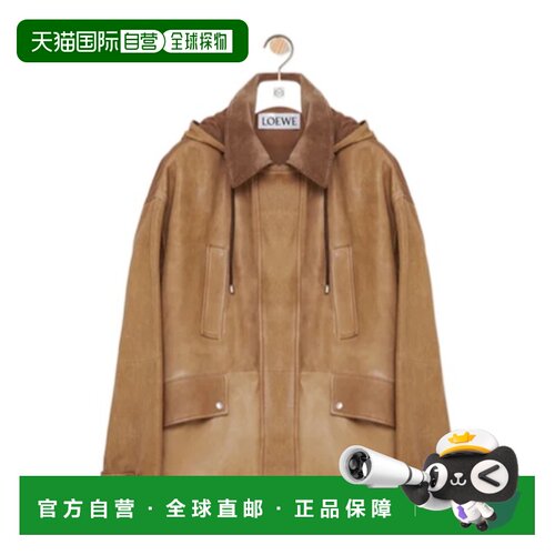 1h可退 香港直邮LOEWE 男士外套 H526Y34LAO3150 SS2026 棕色 长