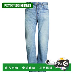 直筒裤 男士 BLUE 蓝色牛仔裤 舒适 香港直邮LOEWE 时尚 罗意威