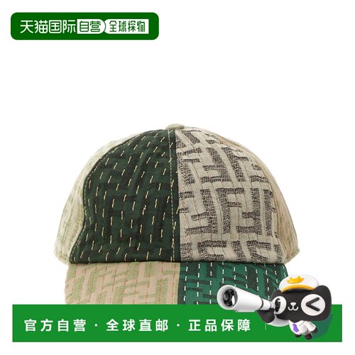 欧洲直邮FENDI 男士帽子 FXQ969AU3UF0BW6 SS2025 花色 CAPPELLI