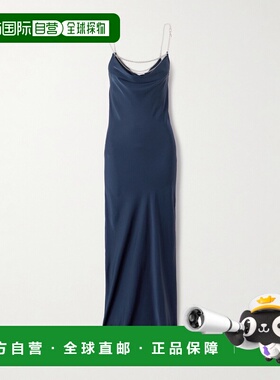 1h可退 香港直邮Rabanne 女士 Paco 链带无袖长连衣裙 25PCRO028P