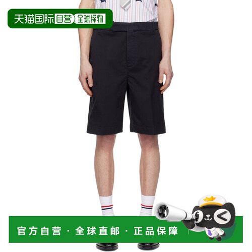 香港直邮Thom Browne 汤姆 布朗 男士 海军蓝 Cotton Twill Utili
