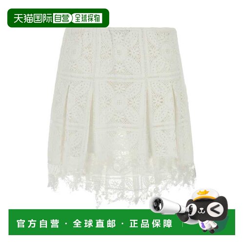 香港直邮LOEWE 女士半身裙 S616Y1AX03WHITE 支付后1h可退