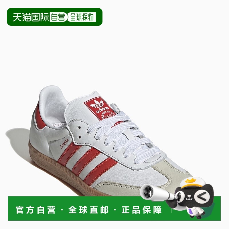 香港直邮Adidas 女士 Samba OG 低帮白/红色训练运动鞋 IF6513LEW