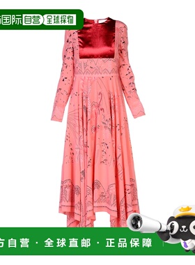 香港直邮valentino 华伦天奴 女士 长款连衣裙 red红色 舒适时尚