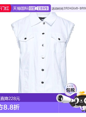 1h可退 香港直邮moschino 爱莫斯奇诺 女士 牛仔布夹克 white白色