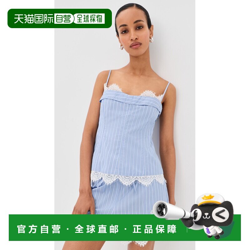 1h可退 美国直邮Simkhai 女士 Surie 棉质蕾丝紧身胸衣  舒适时尚