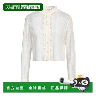 香港直邮Celine 纯色衬衫 思琳 Blouses beige米色 女士 1h可退