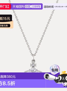 欧洲直邮VIVIENNE WESTWOOD西太后新品水晶吊坠简约日常项链