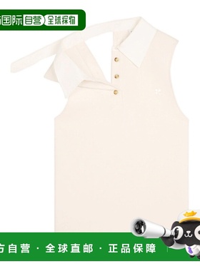 香港直邮Courreges 后背带纽扣 POLO 衫 324JPO035JS0141