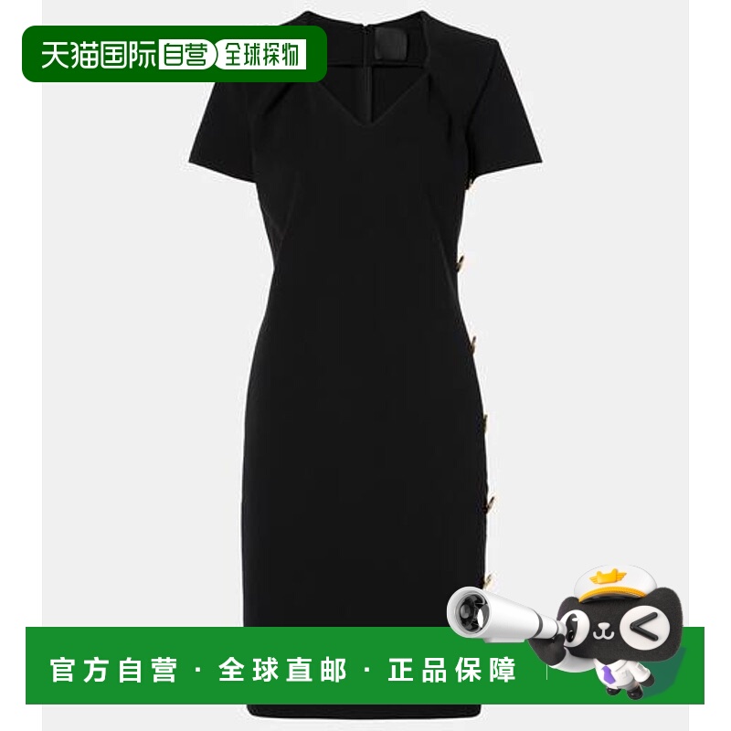 1h可退 香港直邮Givenchy 纪梵希 女士 精饰迷你连衣裙 black黑色