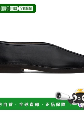 1h可退 香港直邮Lemaire 男士 黑色 Flat Piped 乐福鞋 FO0007LL0