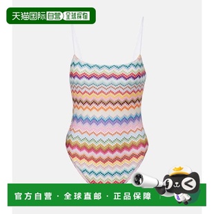 人字纹金银锦缎泳衣 女士 香港直邮MISSONI 米索尼