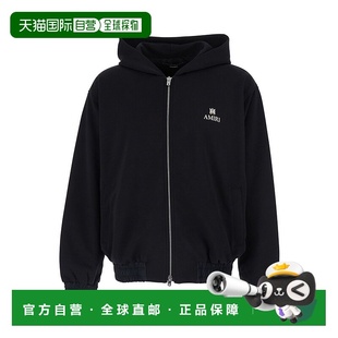 1h可退 香港直邮AMIRI 男士 MA Logo 拉鍊連帽衫 AMOUJA1008卫衣