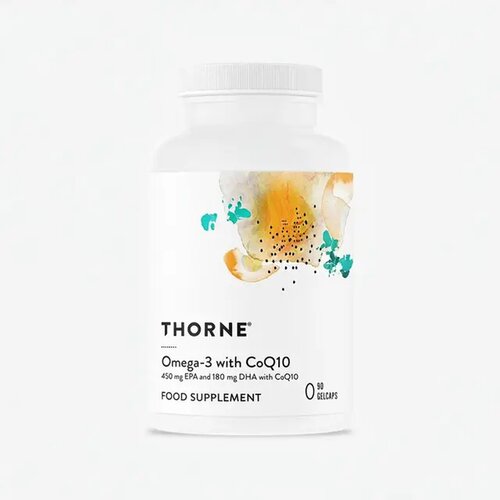 欧洲直邮THORNE欧米伽3鱼油辅酶Q10软胶囊维护大脑视力EPA+DHA