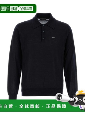 1h可退 香港直邮Prada 普拉达 男士 長袖針織 Polo 衫 UMF147SOOO